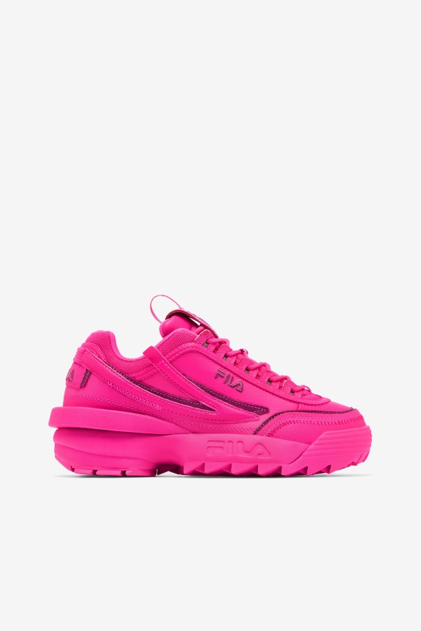 Women's Disruptor 2 Exp Fila UK Pink Glo/Festival Fuchsia