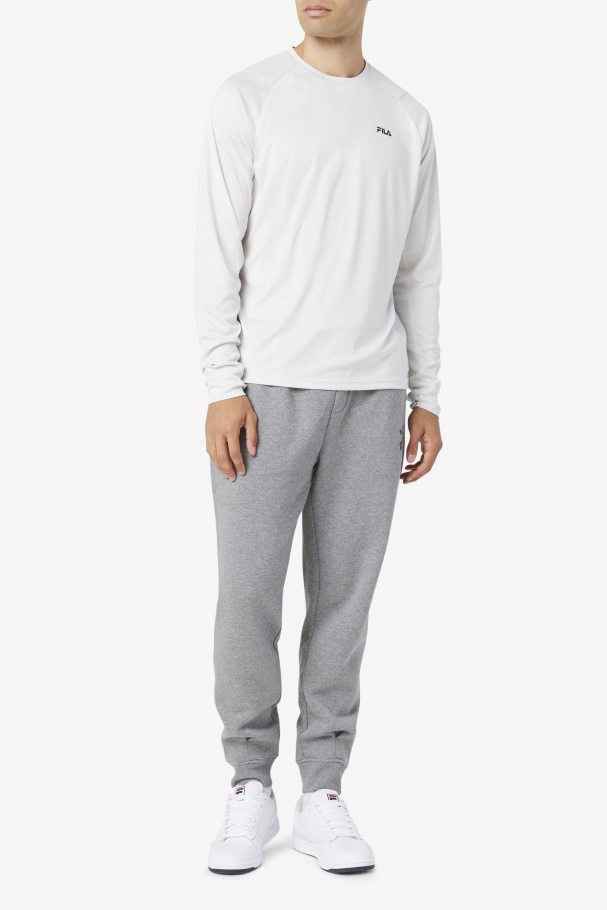 Nimbus Cloud/Black Fila UK Jazam Long Sleeve Crew