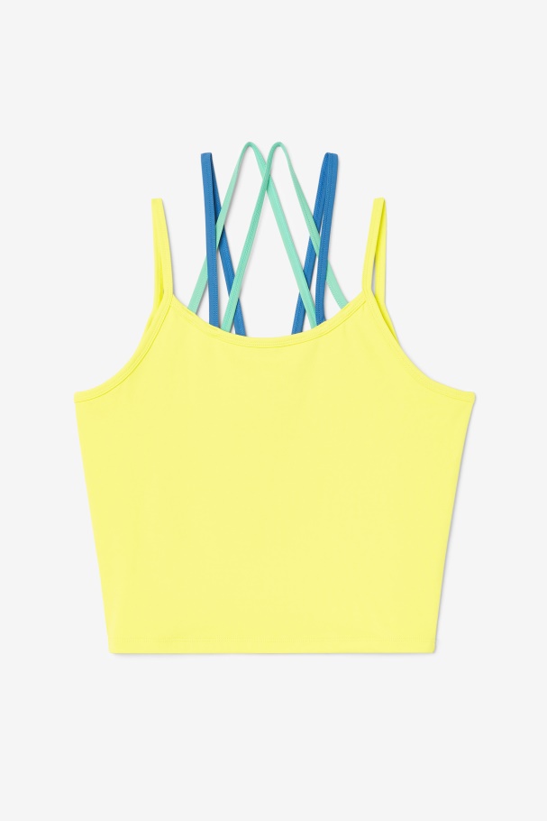 Cecillia Strappy Tank Fila UK Sulphur