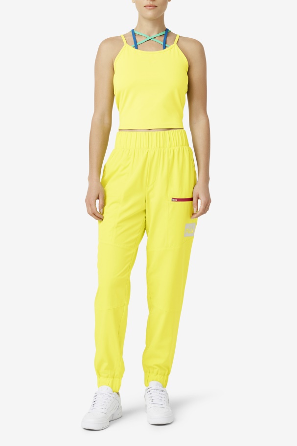 Cecillia Strappy Tank Fila UK Sulphur