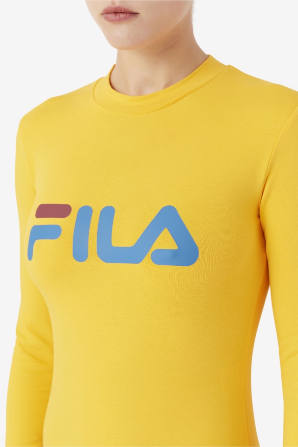 Chaya Bodysuit Yellow/Vallarta Blue/Rhubarb Fila UK