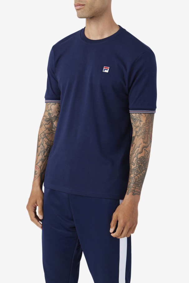 Caleb Crew Fila UK Navy