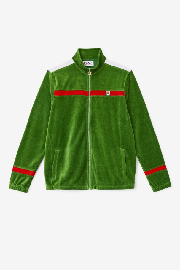Fila UK Formal Garden/White/Red Ravid Velour Jacket