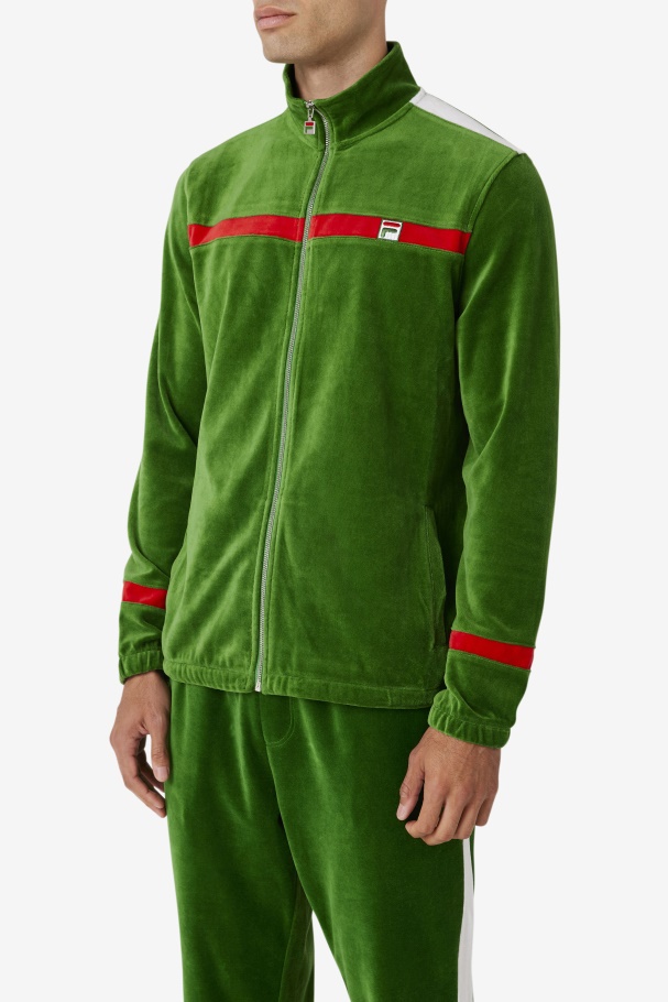 Fila UK Formal Garden/White/Red Ravid Velour Jacket