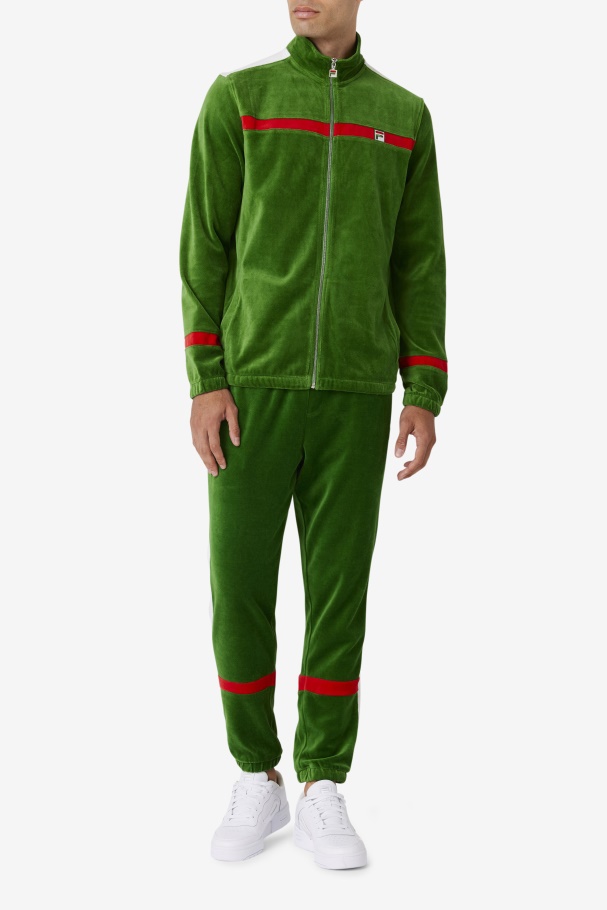 Fila UK Formal Garden/White/Red Ravid Velour Jacket