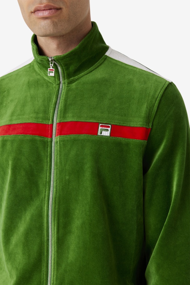 Fila UK Formal Garden/White/Red Ravid Velour Jacket