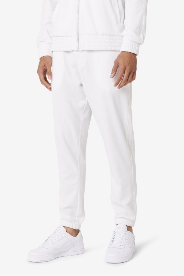 Deverall Velour Pant Fila UK White