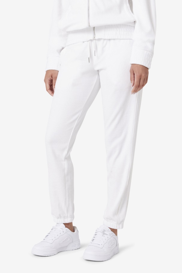 Deverall Velour Pant Fila UK White
