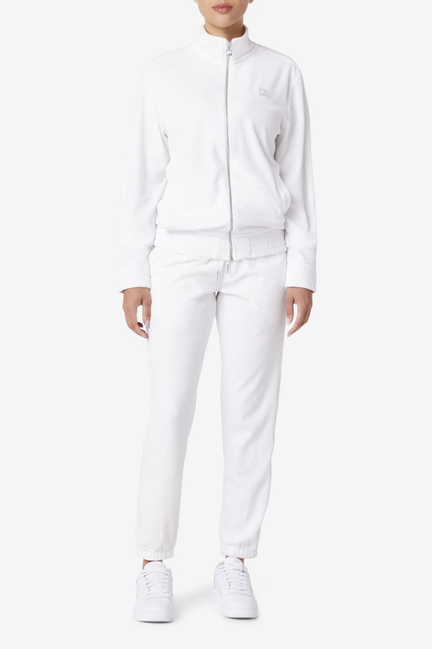 Deverall Velour Pant Fila UK White