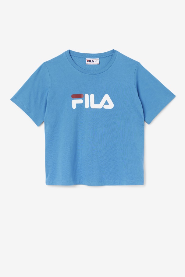 Fila UK Thea Tee Vallarta Blue/White/Rhubarb