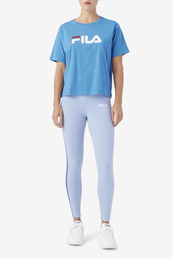 Fila UK Thea Tee Vallarta Blue/White/Rhubarb