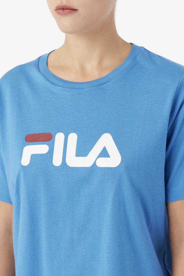 Fila UK Thea Tee Vallarta Blue/White/Rhubarb