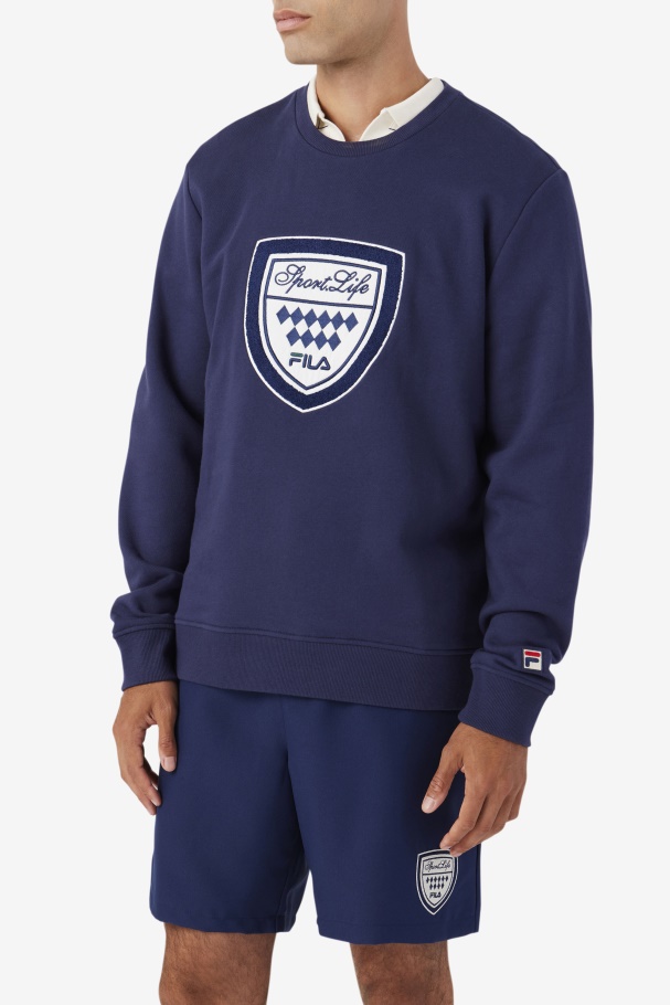 Fila UK Kush Crew Navy/Gardenia/June Bug