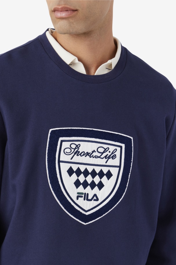 Fila UK Kush Crew Navy/Gardenia/June Bug