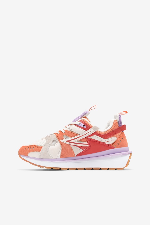 Women\'s Sandenal Fila UK White/Orange/Cayenne
