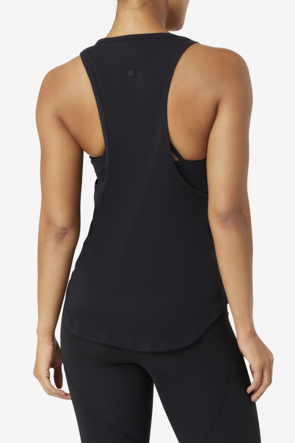 Fi-Lux Long Tank Top Fila UK Black