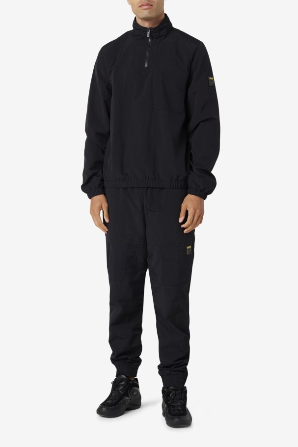 Magnus 1/4 Zip Track Jacket Black Fila UK