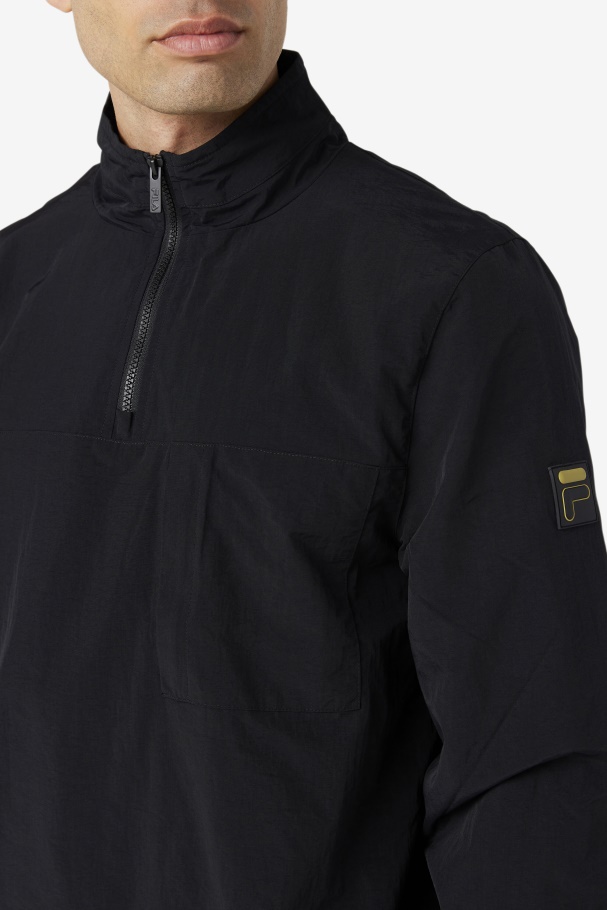 Magnus 1/4 Zip Track Jacket Black Fila UK