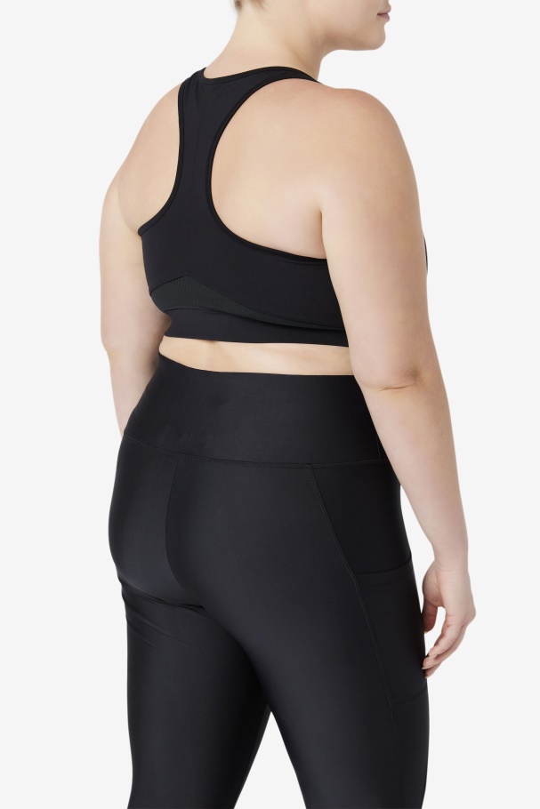 Fila UK Uplift Racerback Sports Bra Black