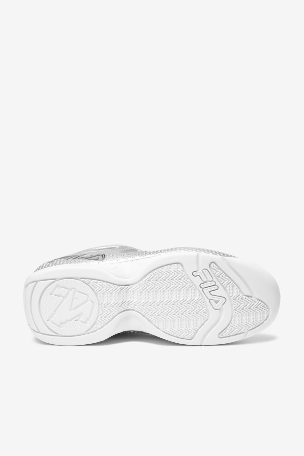 Metallic Silver Fila UK Grant Hill 3 Metallic