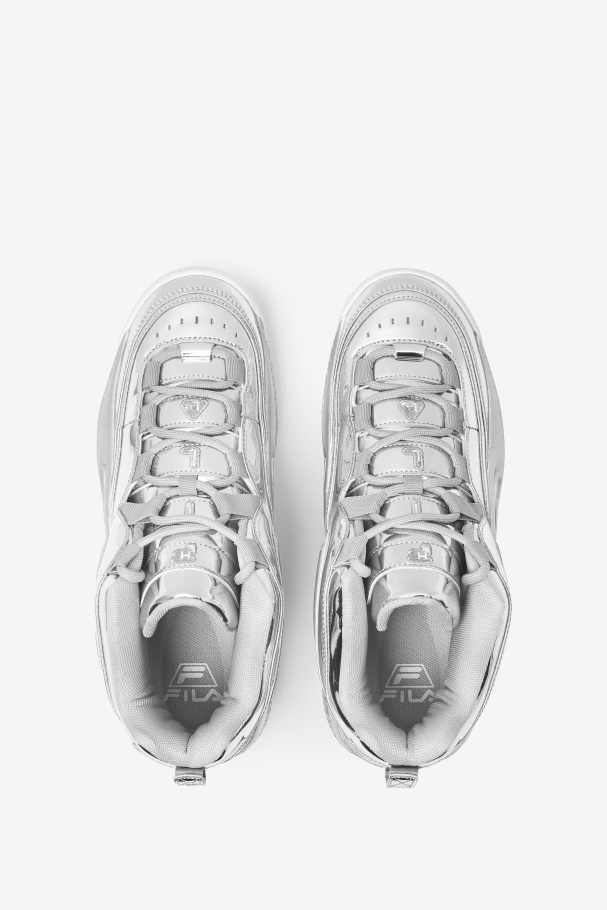 Metallic Silver Fila UK Grant Hill 3 Metallic