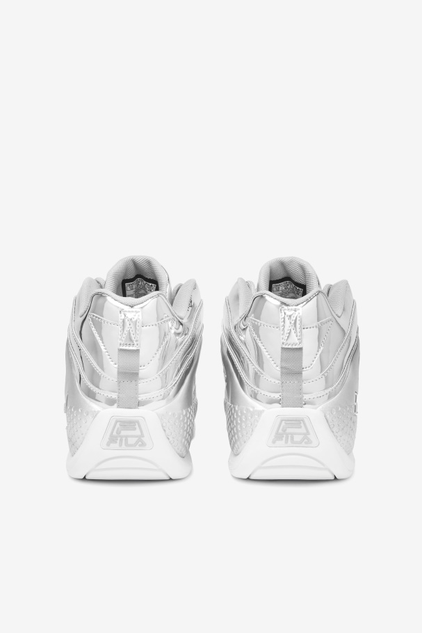 Metallic Silver Fila UK Grant Hill 3 Metallic