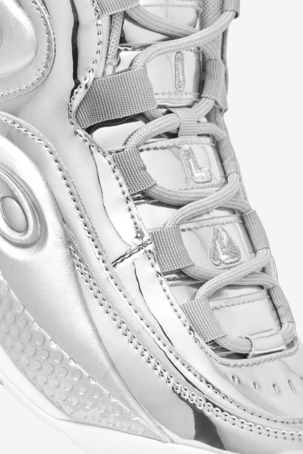 Metallic Silver Fila UK Grant Hill 3 Metallic