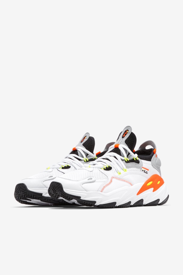 White/Black/Orange Men\'s Ray Tacer Evo 2 Fila UK