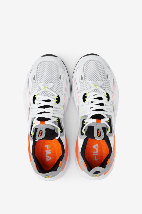 White/Black/Orange Men\'s Ray Tacer Evo 2 Fila UK