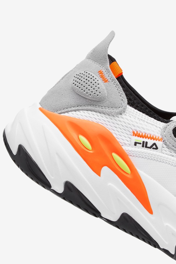 White/Black/Orange Men\'s Ray Tacer Evo 2 Fila UK
