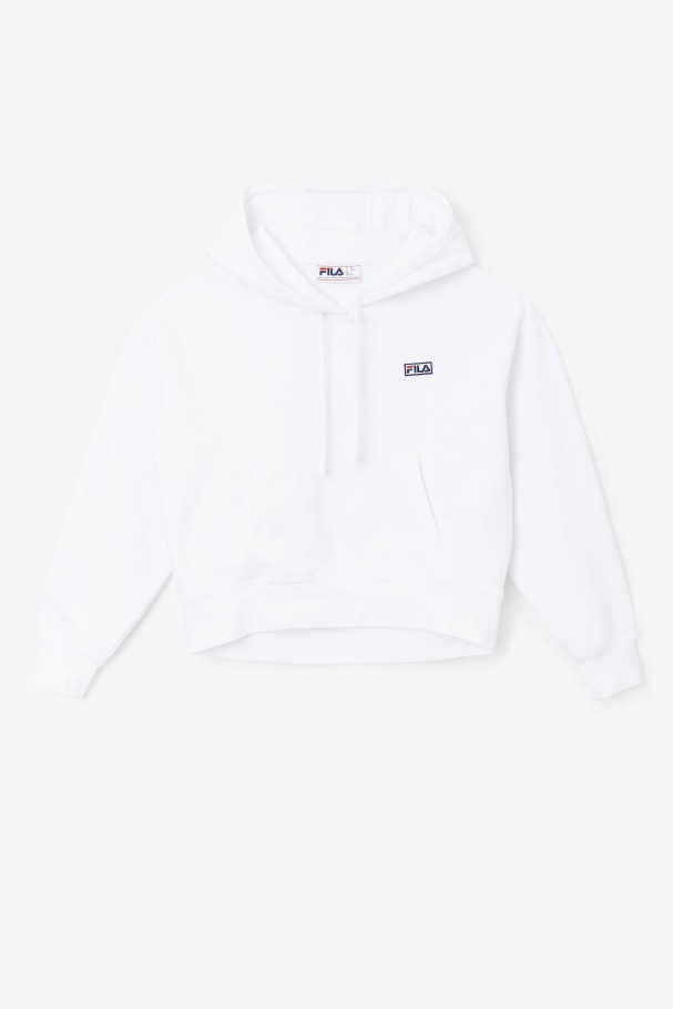 White Marina Hoodie Fila UK