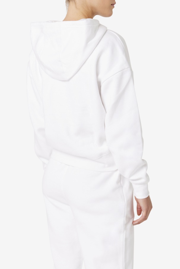 White Marina Hoodie Fila UK
