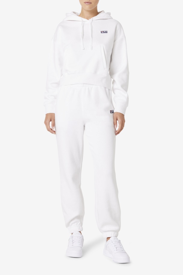 White Marina Hoodie Fila UK
