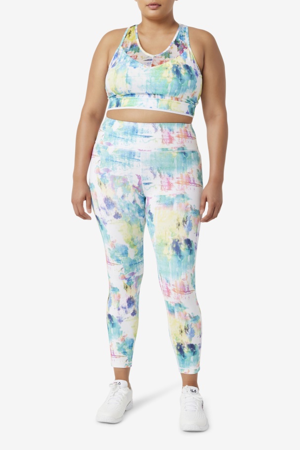 Tie Dye Fila UK Forza Sleek 7/8 Leggings