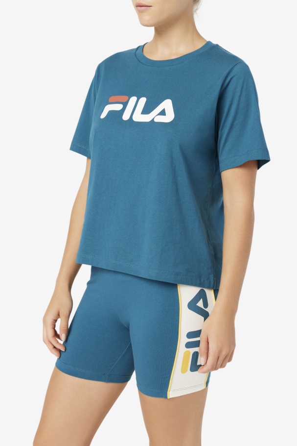 Blue Coral Fila UK Thea Tee