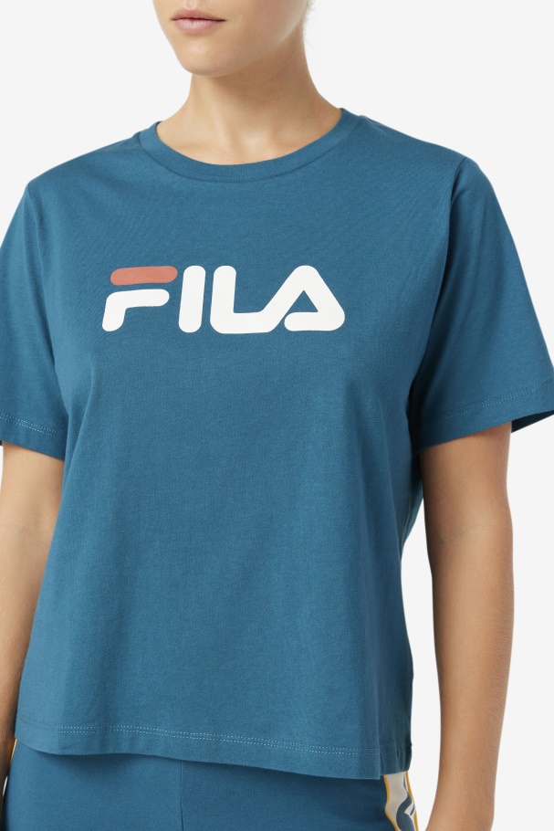 Blue Coral Fila UK Thea Tee