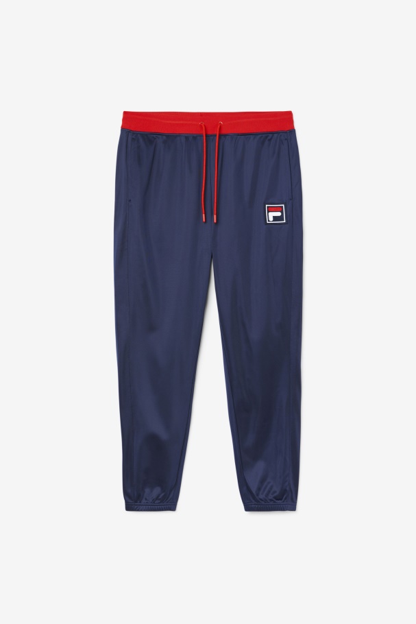 Navy/Red/White Fila UK Wayan Track Pant