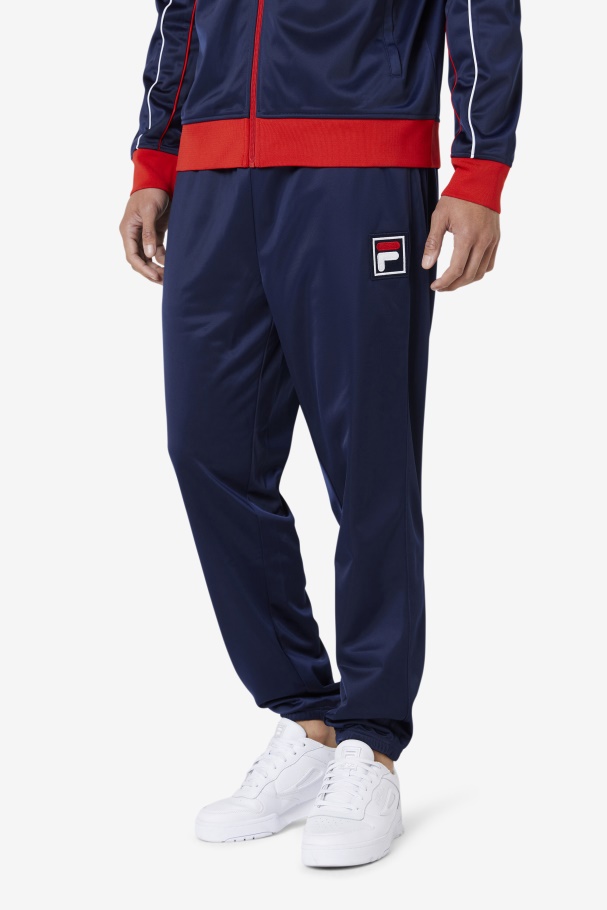Navy/Red/White Fila UK Wayan Track Pant