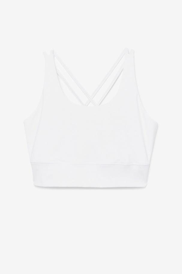 Uplift Cross Back Bra Top Fila UK White