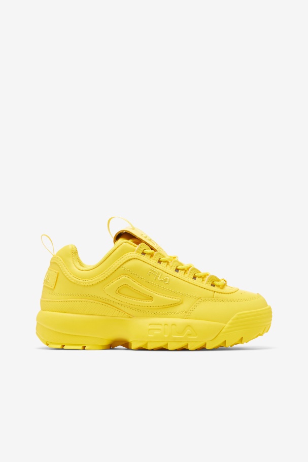 Women's Disruptor 2 Premium Fila UK Buttercup/Butteercup