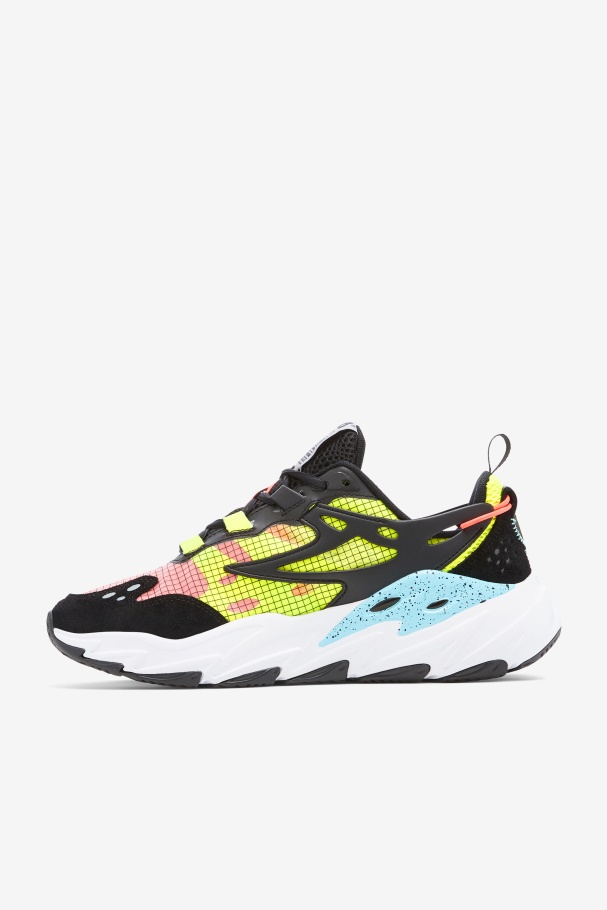 Fila UK Black/White/Yellow Men\'s Ray Tracer Evo