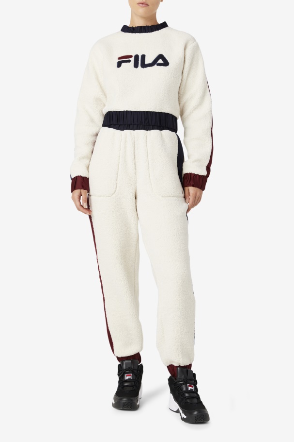 Tofu/Peacoat/Tawny Port Fila UK Malia Jogger