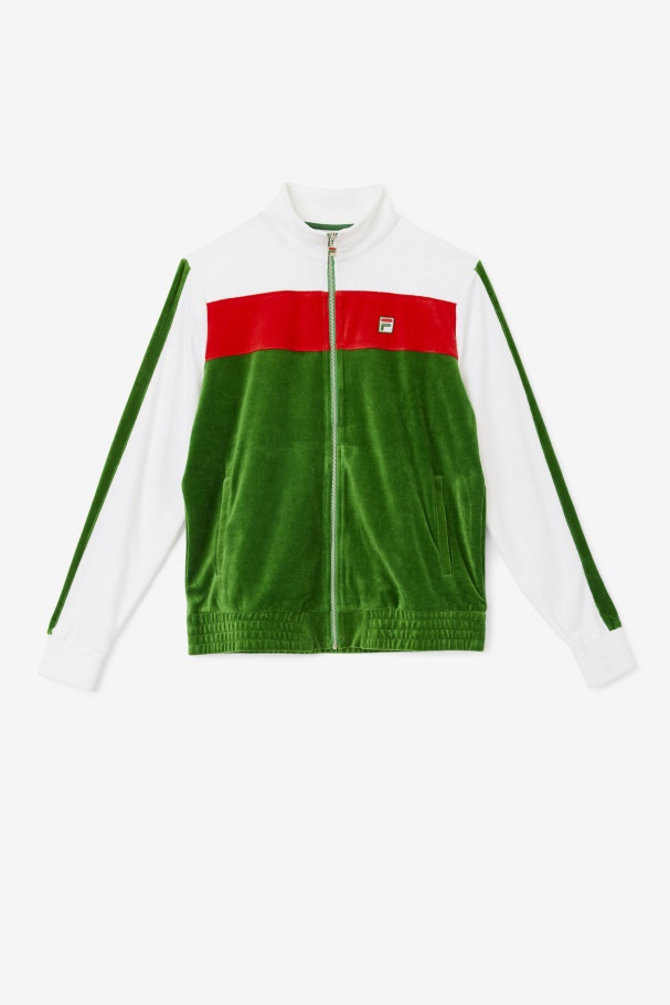 Brice Velour Jacket Formal Garden/White/Red Fila UK