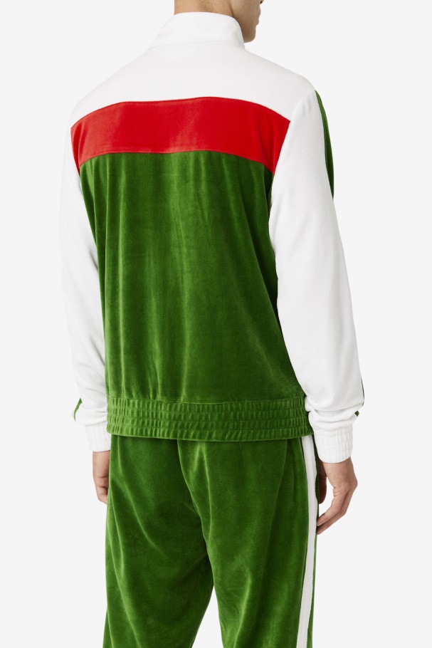 Brice Velour Jacket Formal Garden/White/Red Fila UK