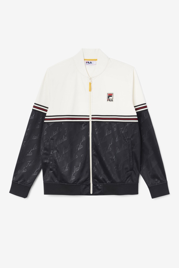 Black/Gardenia/Yellow Ridd Track Jacket Fila UK