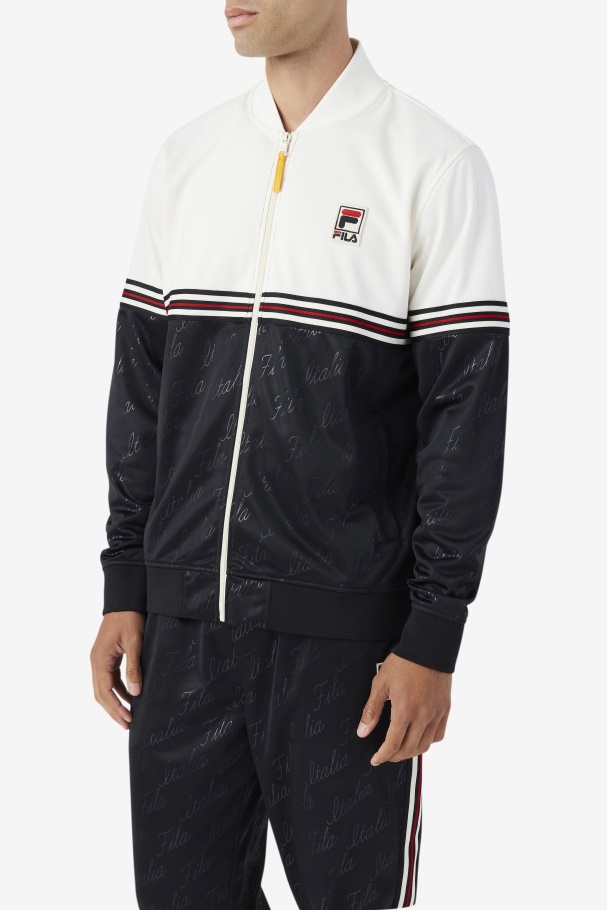 Black/Gardenia/Yellow Ridd Track Jacket Fila UK