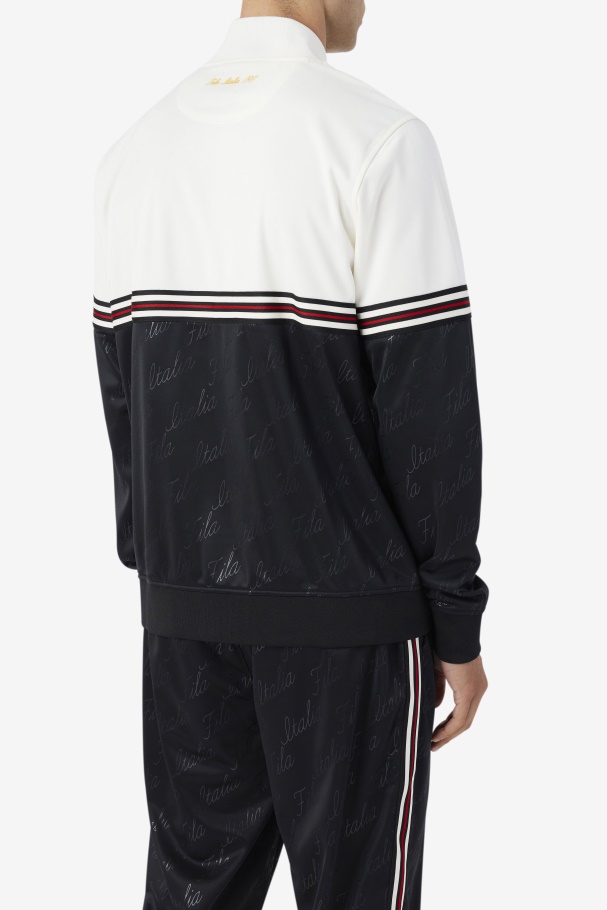 Black/Gardenia/Yellow Ridd Track Jacket Fila UK