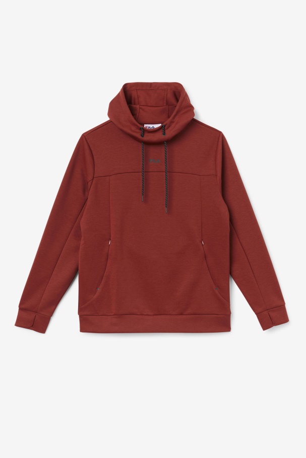 Fila UK Aadheen Hoodie Russet Brown/Black