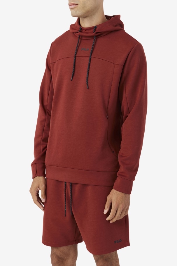 Fila UK Aadheen Hoodie Russet Brown/Black