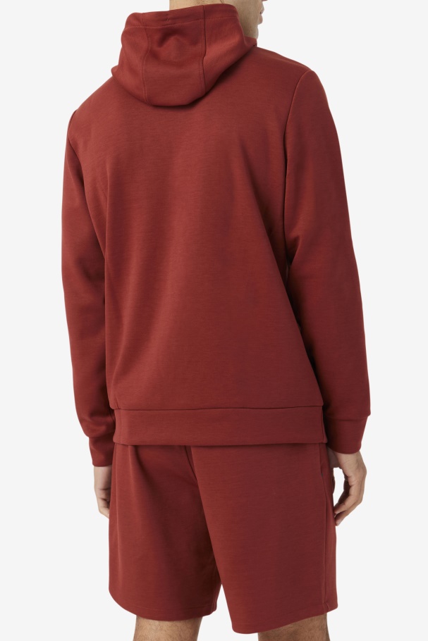 Fila UK Aadheen Hoodie Russet Brown/Black